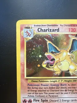 Charizard 4/130 HP Played Base Set 2 2000 Pokemon Card Holo Rare Holofoil - Image 2