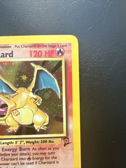 Charizard 4/130 HP Played Base Set 2 2000 Pokemon Card Holo Rare Holofoil - Image 3