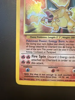 Charizard 4/130 HP Played Base Set 2 2000 Pokemon Card Holo Rare Holofoil - Image 4
