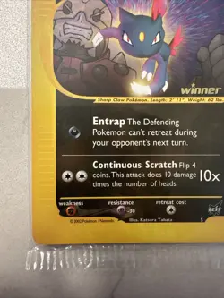 Pokemon Rocket's Sneasel 5 Winner Gold Stamped Best Of Game Promos Seal Pack - Image 4