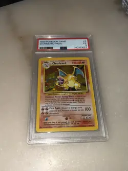 1999 Pokemon TCG Base Set Shadowless Charizard Holo Rare Card 4/102 PSA 5 - Image 1