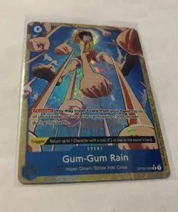 One Piece TCG Gum-Gum Rain OP02-068 (Alternate Art) The Best Volume 2 Foil MINT - Image 2