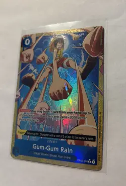 One Piece TCG Gum-Gum Rain OP02-068 (Alternate Art) The Best Volume 2 Foil MINT - Image 3