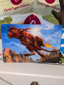 Red XIII, Proud Warrior (30/53) - Gold Stamped Signature NM (Art Card) [MTG] - Image 1