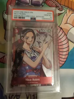PSA 10 Nico Robin One Piece Premium Card Collection 25th Anniversary 008 English - Image 1