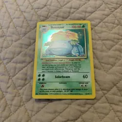 Pokemon TCG Venusaur Holo Rare Card Base Set 15/102 1999 Lv 67 - Image 1