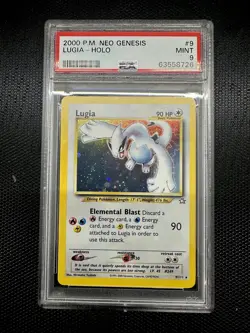 2000 Pokemon Lugia Neo Genesis Holo PSA 9 Unlimited | Vintage | Collector Card - Image 1