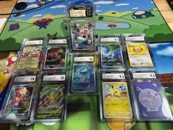 Pokemon Tcg Lot Of 10 Cgc Graded Cards - Image 1