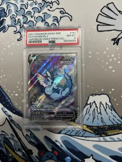 Vaporeon v SWSH181 Sword & Shield Promo Holo Pokemon TCG Card PSA 8 - Image 1