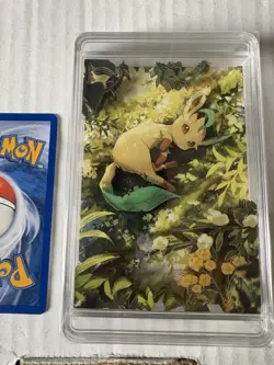 Pokemon Acrylic 3D paper display art card Leafeon! Non Tcg - Image 1