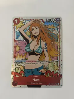 One Piece TCG Card Wings of the Captain OP06-ST01-007 Nami TR Treasure Rare - Image 1