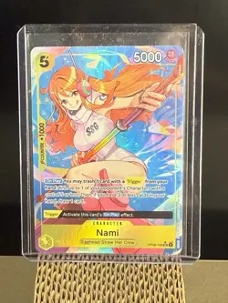 Bandai One Piece Card Game Nami OP08-106 Two Legends Foil Super Rare Character - Image 1
