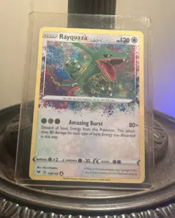 Pokemon TCG SWSH Rayquaza Card 138/185 Amazing Rare Vivid Voltage NM - Image 1