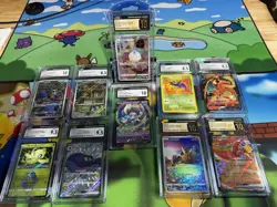 Pokemon TCG Lot Of 10 Cgc Graded Cards - Image 1