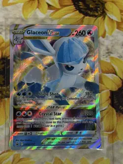 Glaceon VSTAR SWSH197 Sword & Shield Black Star Promo Holo Card NM Condition - Image 1