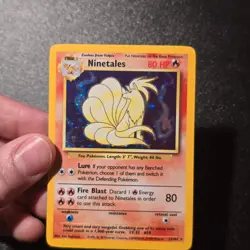 Ninetails 12/102 Base Set Holo Rare Pokemon Card Good condition nine tails - Image 1