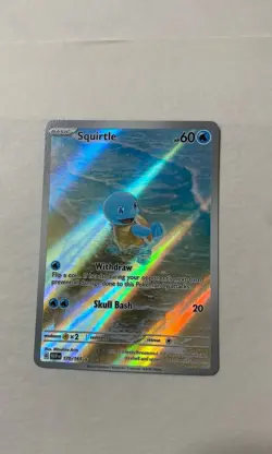 Pokemon Squirtle Holo Card TCG SV Scarlet & Violet 151 Series 170/165 - Image 1