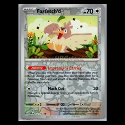 Pokemon Card - Farfetch'd 132/167 - Twilight Masquerade - Reverse Holo - Image 1