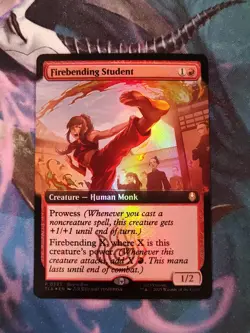 Firebending Student - Foil - Extended -Buy A Box Promo-Avatar The Last Airbender - Image 1
