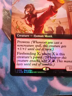 Firebending Student - Foil - Extended -Buy A Box Promo-Avatar The Last Airbender - Image 2