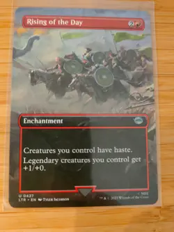 MTG Rising of the Day (Borderless) 0427 Lord of the Rings M/NM Free UK P&P - Image 1
