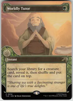MTG Worldly Tutor (Showcase) Normal NM Avatar: The Last Airbender: Magic 314 - Image 1