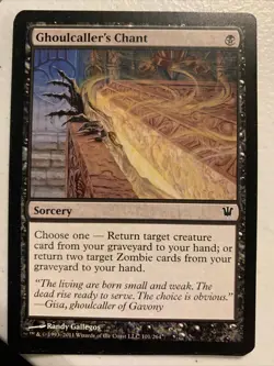 1x Ghoulcaller's Chant EX, English, Innistrad, Mint Magic - Image 1