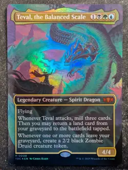 Teval, the Balanced Scale - Foil Borderless - Tarkir Dragonstorm Commander (MTG) - Image 1