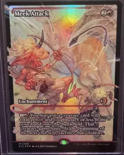 Meek Attack (388) (Showcase) 388 NM Foil Lorwyn Eclipsed MTG - Image 1