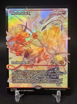 🌈 Meek Attack (388) - FOIL - Showcase M MTG Lorwyn Eclipsed - NM/M - Image 1