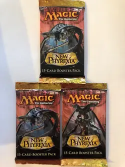 New Phyrexia - X 3 Factory Sealed Booster Pack Mtg (RG) 04042505 4RCards - Image 1
