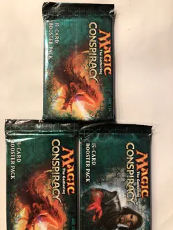 Conspiracy MTG Booster Pack x 3 New Sealed Condition (RG) 4RCards - Image 1