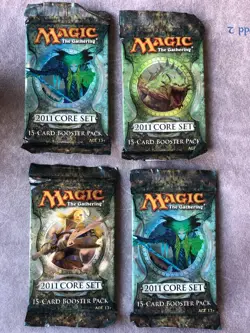 MTG 2011 CORE SET SEALED BOOSTER PACKS X4 - Image 1