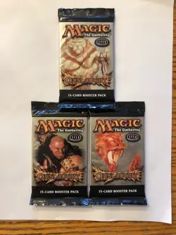 Onslaught X (3) - Factory Sealed Booster Pack MTG Magic (RG) 04042509 4RCards - Image 1