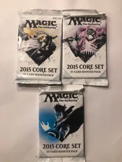 2015 Core Set MTG Booster Pack x 3 New Sealed Condition 03242501 (RG) 4RCards - Image 1