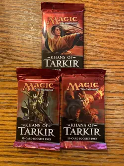 Khans Of Tarkir (x3) Booster Pack _ Factory Sealed Condition _ MTG _ 4RCards - Image 1