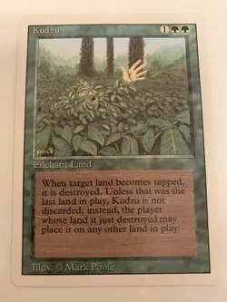 MTG NM Kudzu Revised 3rd Edition Free Shipping In The US with Tracking - Image 1