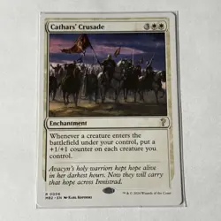 1x MTG Cathars' Crusade (White Border) - MB2 Rare! NM Mint! - Image 1