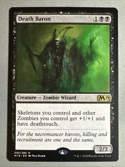 MTG / Death Baron / M19 / #90 / Regular / Rare / NM - Image 1