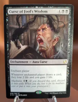 Curse of Fool's Wisdom x1 MTG Commander 2019 Magic Near Mint NM English - Image 1