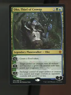 MTG Oko, Thief of Crowns FOIL Throne of Eldraine Date Stamped - Image 1