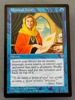 Mystical Tutor Mirage MTG-Unplayed Near Mint/Mint-Vintage Magic the Gathering - Image 1