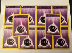 10x Pokemon Psychic Energy Base Set 2 Cards 129/130 Common - Image 1