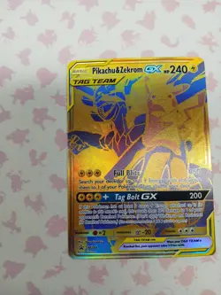 Pokemon TCG Pikachu & Zekrom GX Sun & Moon SM248 Holo Promo Card - Image 2