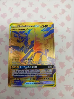 Pokemon TCG Pikachu & Zekrom GX Sun & Moon SM248 Holo Promo Card - Image 3