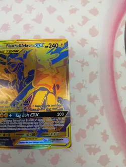 Pokemon TCG Pikachu & Zekrom GX Sun & Moon SM248 Holo Promo Card - Image 4