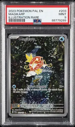 2023 POKEMON PAL EN-PALDEA EVOLVED ILLUSTRATION RARE #203 MAGIKARP PSA 9 - Image 1