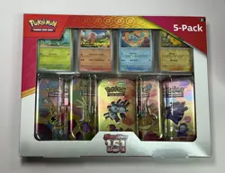 Pokemon TCG Scarlet & Violet 151 5-Pack of Mini Tins and 4 Promos Costco Bundle - Image 2