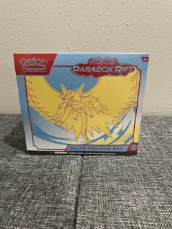Pokemon Scarlet & Violet Paradox Rift (Roaring Moon) ETB Elite Trainer Box - Image 1