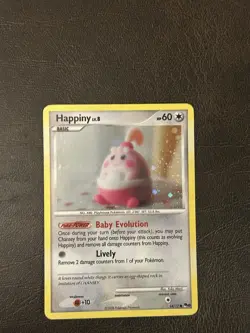 Happiny 14/17 Pop Series 8 Promo Pokemon Holo Foil Rare - Image 1
